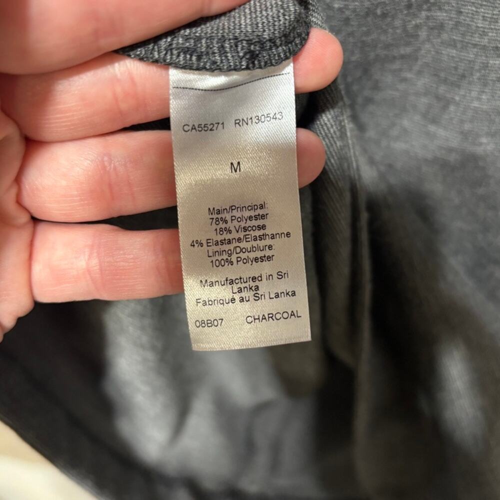 Long Tall Sally LTS Women's Gray Knit Dress Size M Zipper Pockets 3/4 Sleeve - Picture 5 of 11